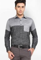 Shaftesbury Solid Grey Casual Shirt