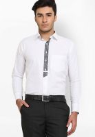 Shaftesbury Solid White Casual Shirt