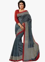 Shonaya Grey Printed Saree