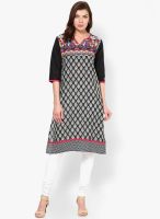 Shree Black Printed Kurta