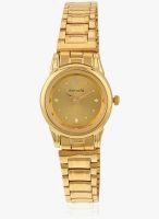 Sonata Nd8925Ym02J Golden/Golden Analog Watch