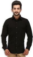 Speak Men's Solid Casual Black Shirt