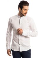 Specimen Men's Solid Casual White Shirt