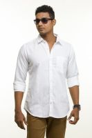 Sting Men's Solid Casual White Shirt