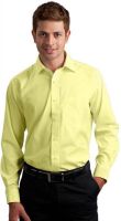 Sttoffa Men's Solid Casual Yellow Shirt