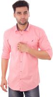 Studio Nexx Men's Solid Casual Pink Shirt