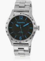 Super Dry Syg107um Silver/Black Analog Watch