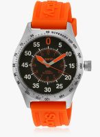 Super Dry Syg111o Orange/Black Analog Watch