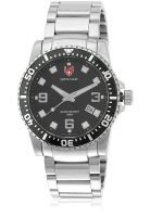 Swiss Eagle Se-9007-11 Silver/Black Analog Watch