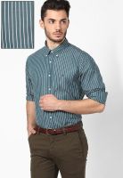 Tommy Hilfiger Green Regular Fit Casual Shirt