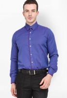Torino Solid Blue Casual Shirt
