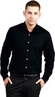 Trendster Men's Solid Casual Black Shirt