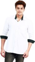 Trendster Men's Solid Casual White Shirt
