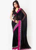 Triveni Sarees Solids Black Saree
