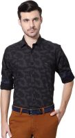 Van Heusen Men's Printed Party Black Shirt