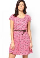 Vero Moda Cap Sleeve Pink Dress