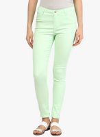 Vero Moda Green Solid Jeans