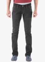 Vintage Washed Black Slim Fit Jeans