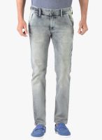 Vintage Washed Light Grey Slim Fit Jeans Vintage Washed Light Grey Slim Fit Jeans