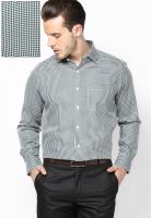 Wills Lifestyle Green Formal Shirt