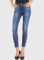 X'Pose Low Rise Blue Solid Jeans