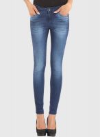X'Pose Mid Rise Blue Washed Jeans