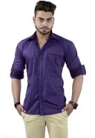 Your Desire Shirts Men's Checkered Casual Dark Blue, Red Shirt Your Desire Shirts Men's Checkered Casual Dark Blue, Red Shirt
