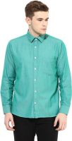 Yuvi Men's Solid Casual Green Shirt