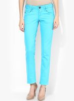 s.Oliver Turquoise Solid Jeans