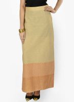 9rasa Beige Flared Skirt