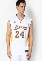 Adidas Kobe Bryant Lakers NBA Replica White Sports Jersey