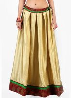 Admyrin Golden Flared Skirt