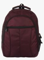 Alessio69 Maroon Polyester Backpack