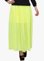 Alibi Green Flared Skirt