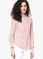 Atorse Pink Printed Shirt
