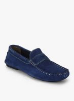 Bata E-Driver Blue Moccasins