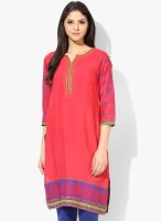 Biba Orange Printed Kurtis