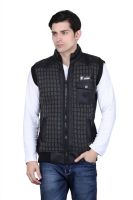 BRAVEZI Sleeveless Checkered Men's Jacket