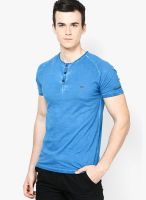 Breakbounce Blue Somerset Henley T Shirts