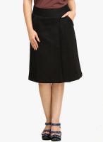 Cottinfab Black Flared Skirt