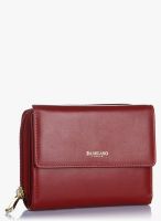 Da Milano Coral Red Leather Wallet