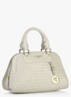 Da Milano Off White Leather Handbag