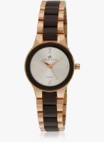 Daniel Klein Dk10650-5 Two Tone/Silver Analog Watch