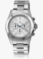 Daniel Klein Silver Analog Watch