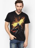 Batman Black Printed Round Neck T-Shirts Batman Black Printed Round Neck T-Shirts