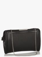 Dorothy Perkins Black Panel Structured Clutch