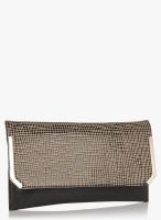 Dorothy Perkins Grid Angle Bar Black Clutch