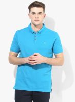 FREECULTR Blue Solid Polo T-Shirt