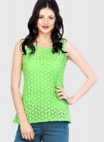 Faballey Green Embroidered Blouse