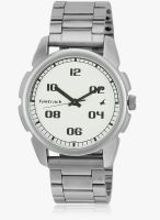 Fastrack 3124Sm01 Silver/Silver Analog Watch